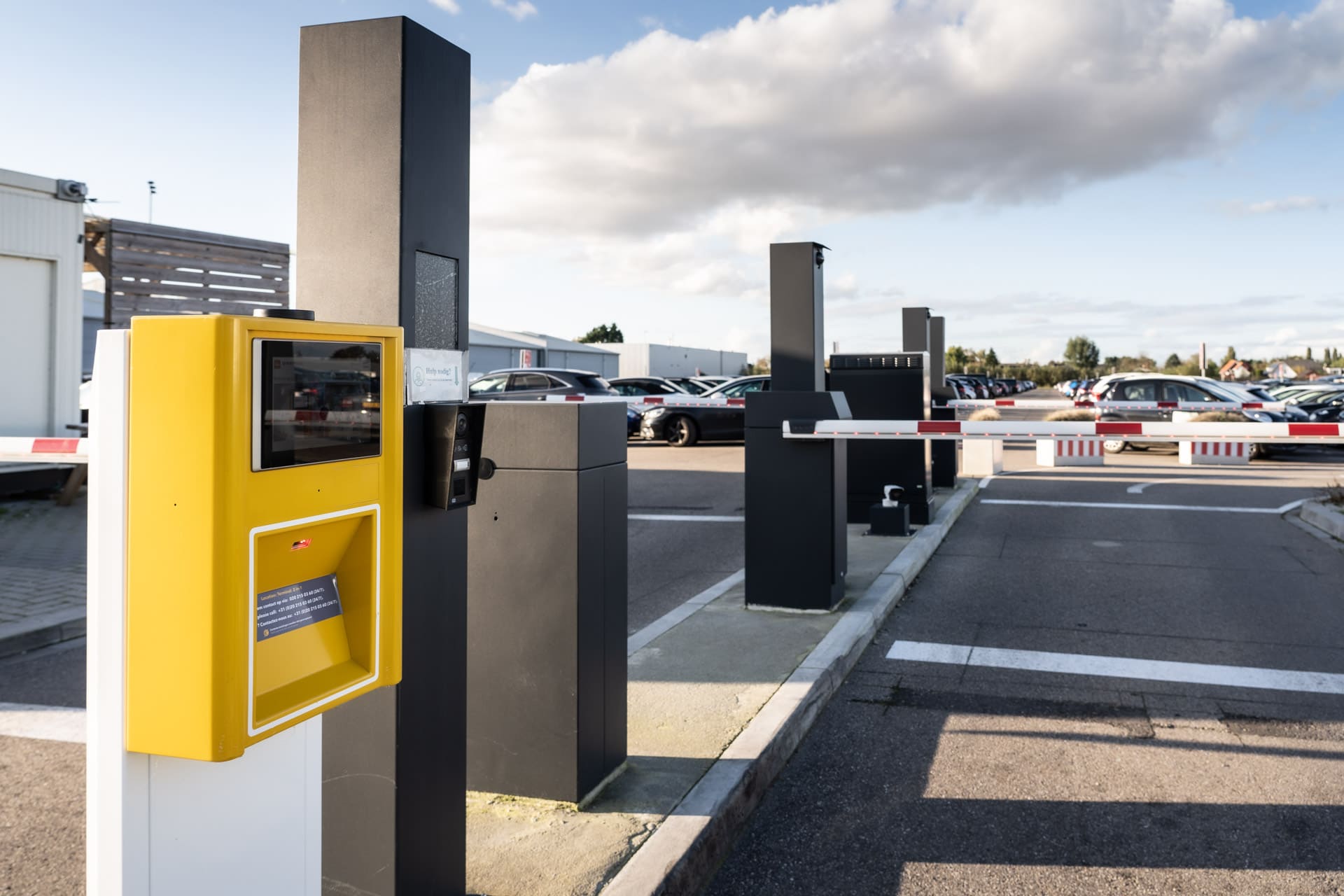Slagbomen met barcode scanner
